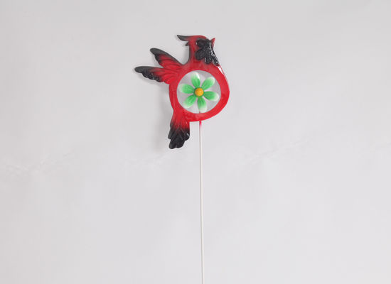 Colorful Metal Animal Outdoor Garden Decoration With Windmill Butterfly Bee Ladybug Bird
