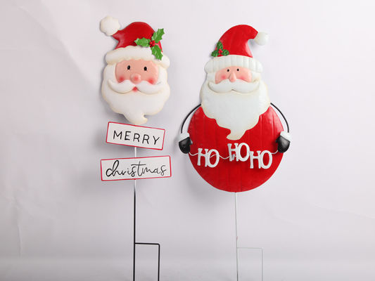 Christmas Metal Garden Decoration Inserts Crafts Santa Claus Snowman Customizable