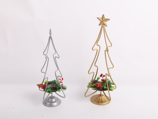 Christmas Tree Ornament Indoor and Outdoor Decorations Iron Art Metal Bright Colors