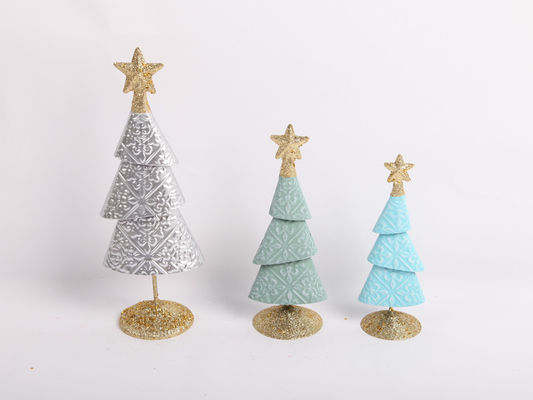 Christmas Tree Ornament Indoor and Outdoor Decorations Iron Art Metal Bright Colors
