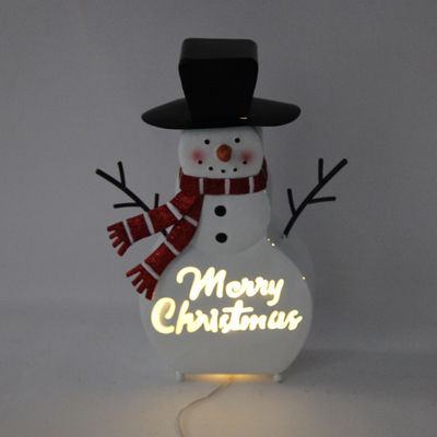 Snowman Lantern Ornament Indoor Metal Christmas Decorations Crafts Customized