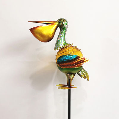 Solar Powered Garden Decoration for Outdoor Peacock Flamingo Various Birds Customized
