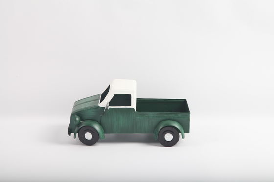 Vintage Green Truck Iron Metal Garden Decorations Outdoor