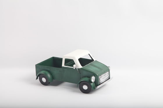Vintage Green Truck Iron Metal Garden Decorations Outdoor