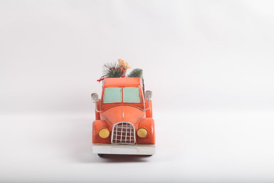 Old Style Orange Van Decorations Interior Decorations Metal Garden Decorations