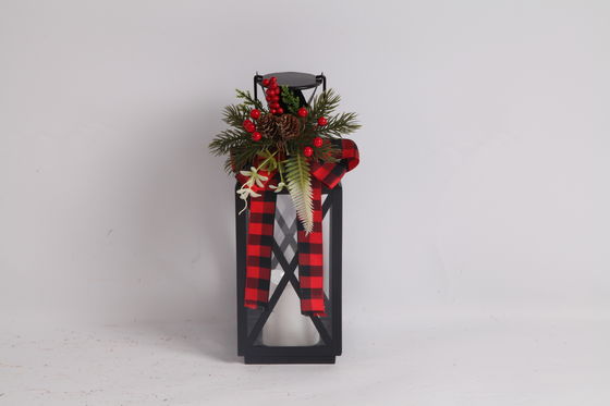 Christmas Lanterns Indoor Outdoor Metal Decorations Electronic Candles