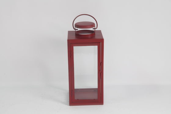 Christmas Metal Lantern Ornaments Holds Candles Garden Decor