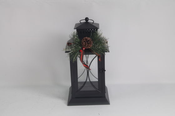 Charming Handcrafted Christmas Decorations For Winter Holiday Decor Black Candlestick Lantern