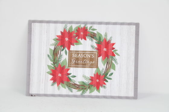 Modern Festive Christmas Metal Ornaments in Traditional Colors
