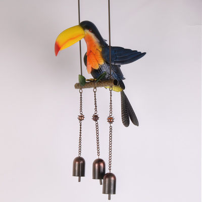 Artistic Vintage Style Weatherproof Metal Parrot Silhouette Garden Decoration
