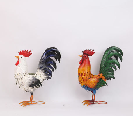 Nature Inspired Rooster Metal Garden Ornament