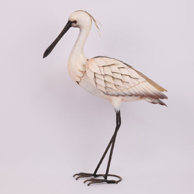 Easy Maintenance and Weatherproof Animal Garden Ornament Metal Egret Metal Heron