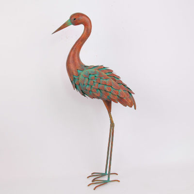 Iron Crane Vintage Animal Metal Garden Statues Add a Touch of Nostalgia to Your Garden
