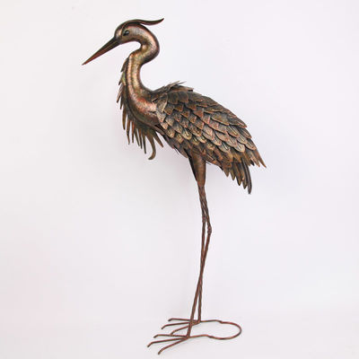 Iron Crane Vintage Animal Metal Garden Statues Add a Touch of Nostalgia to Your Garden