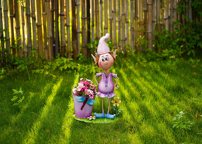 Metal Cartoon Character Garden Decoration Simple Flowerpot Decoration