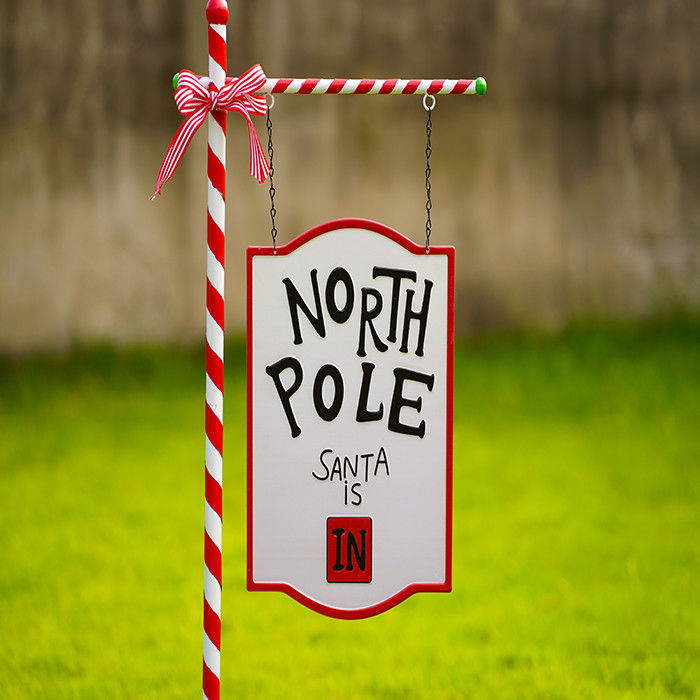 OEM / ODM Metal Christmas Decoration Metal Christmas Yard Stake Signs