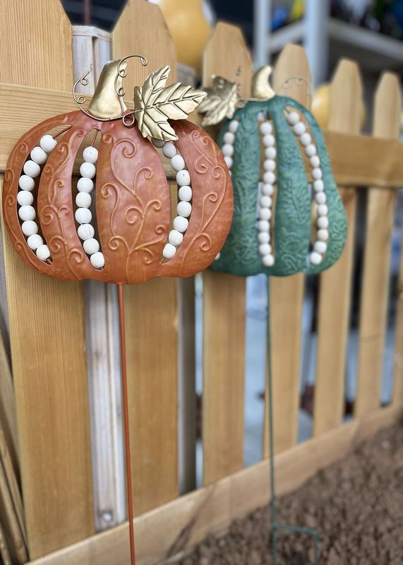Pumpkins Outdoor Metal Thanksgiving Yard Decorations Recycled