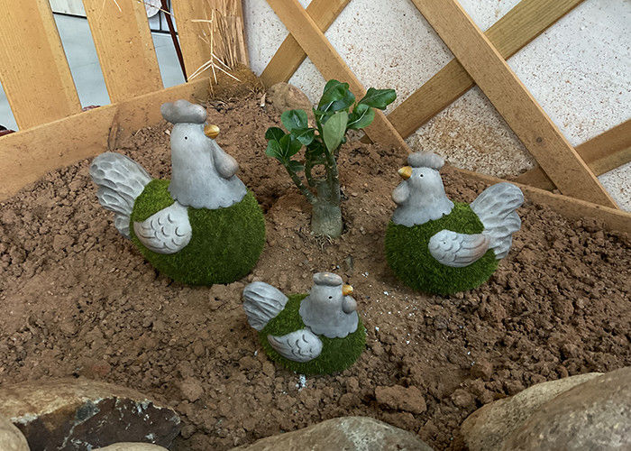 Chicken Duck Pottery Garden Ornaments Handmade Ceramic Garden Decorations