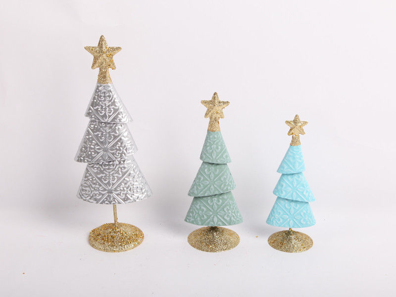Christmas Tree Ornament Indoor and Outdoor Decorations Iron Art Metal Bright Colors