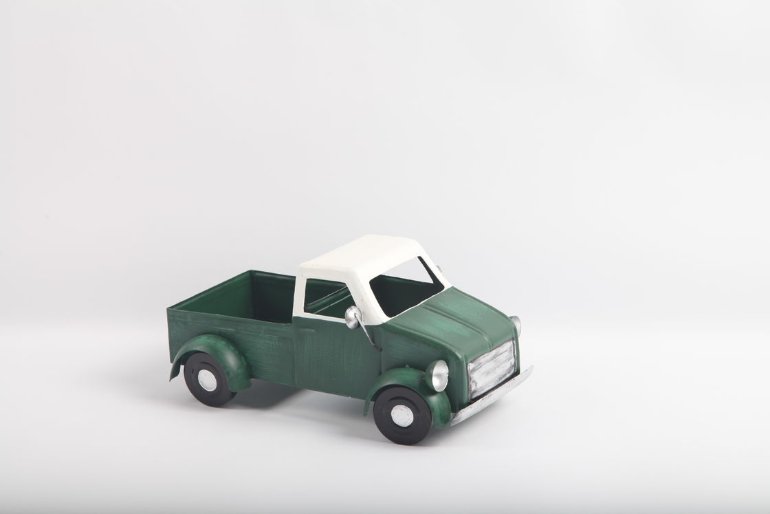 Vintage Green Truck Iron Metal Garden Decorations Outdoor