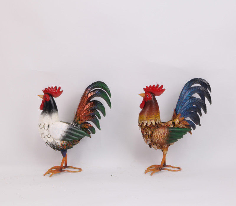 Nature Inspired Rooster Metal Garden Ornament