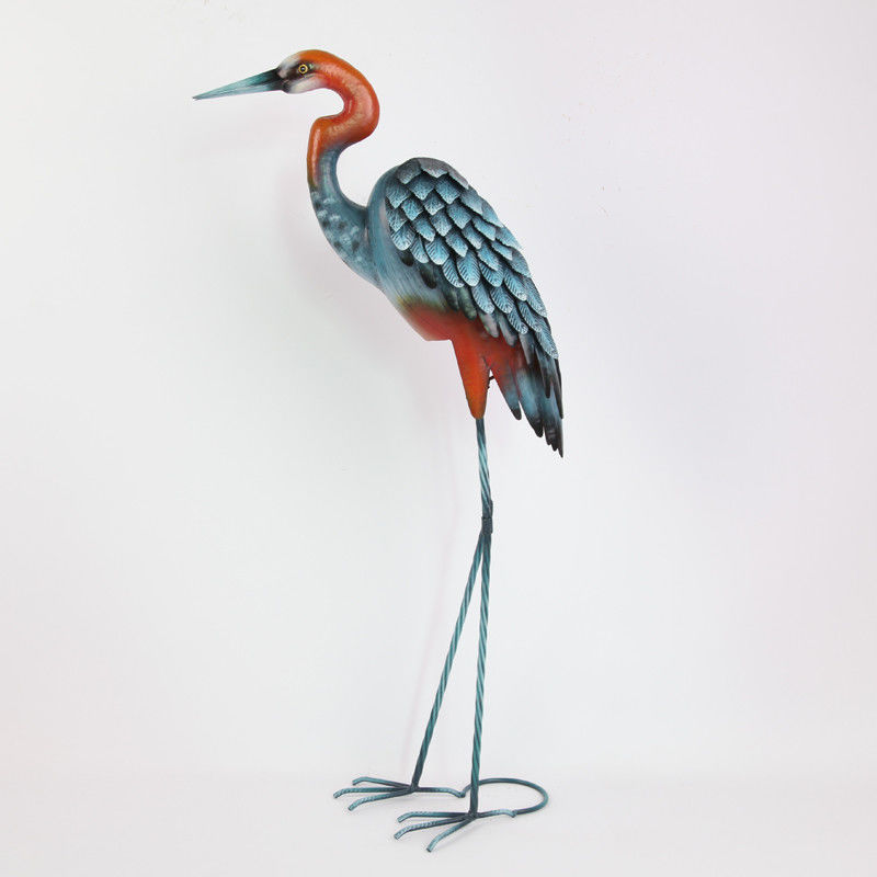 Iron Crane Vintage Animal Metal Garden Statues Add a Touch of Nostalgia to Your Garden